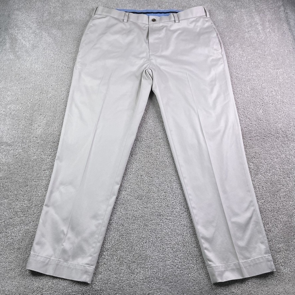 Brooks Brothers Pants Mens 38x31 Tan Lightweight Advantage‎ Stretch Chino Slacks